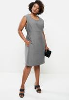 AMANDA LAIRD CHERRY - Plus mona dress - grey