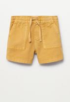 MANGO - Bermuda shorts max - mustard