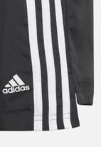 adidas Performance - Girls 3 stripes shorts - black & white