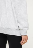 Missguided - Leisure graphic high neck oversized sweat - grey
