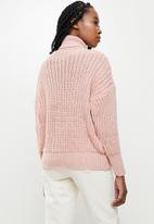 dailyfriday - Chunky knit jersey - dusty pink
