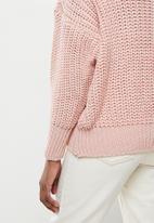 dailyfriday - Chunky knit jersey - dusty pink