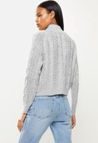 dailyfriday - Cable knit jumper - blue