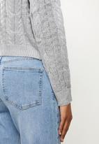 dailyfriday - Cable knit jumper - blue