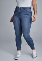 Cotton On - Curve adriana high skinny jean - highway blue