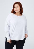 Cotton On - Curve active long sleeve top - grey marle