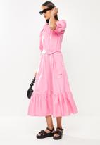 Me&B - Miss candy raglan bellow sleeve dress - pink