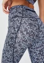 Cotton On - Ultimate booty 7/8 tight - ditsy variety flower navy