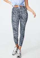 Cotton On - Ultimate booty 7/8 tight - loose leopard navy