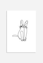 Elsje Designs - Kiddies line art - cat