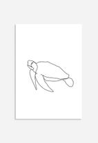 Elsje Designs - Kiddies line art - tortoise