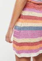 Cotton On - Crochet mini skirt - multi