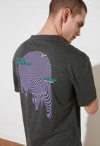 Trendyol - Back printed short sleeve tee - anthracite