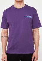 Trendyol - Arrows back print short sleeve tee - purple