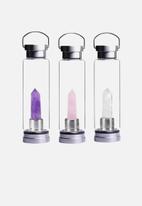 Shapeshifter - Crystal elixir water bottle - clear quartz