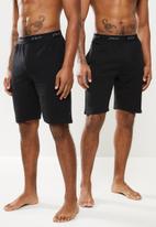 Superbalist - 2-pack lounge shorts - black