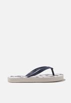 Cotton On - Printed flip flop - dolphin blue