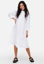 Jacqueline de Yong - Ulle 3/4 maxi dress - white