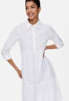 Jacqueline de Yong - Ulle 3/4 maxi dress - white