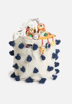 Sixth Floor - Dobby toy basket - natural & navy