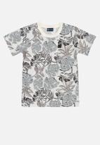 Quimby - Boys printed tee - light brown