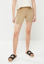 Cotton On - The pip jersey bike shorts - taupe