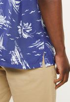 Holmes Bro's - Island short sleeve shirt - navy