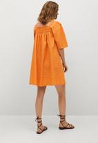 MANGO - Dress mexico - orange