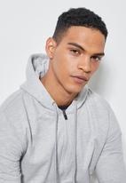 Superbalist - Noel zip though hoodie - grey 