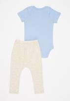 Superbalist Kids - Vest & legging set - light blue & oatmeal