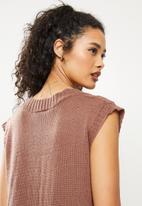 dailyfriday - Cable gilet jersey - brown