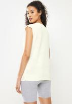 dailyfriday - Cable gilet jersey - white