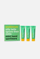 anatomicals - Silly Twits Ignore Their Mitts Mint Hand Sanitisers