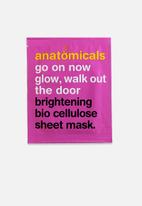 anatomicals - Go on Now Glow, Walk Out the Door Brightening Bio Cellulose Sheet Mask