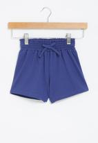 Superbalist Kids - Girls paperbag waist shorts - navy