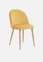 Sixth Floor - Slate dining chair - mustard