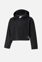 PUMA - Grl cropped hoodie g - black