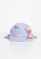 Cotton On - Swim hat - dusk blue dino