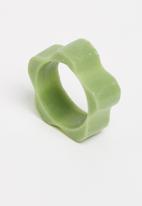 Pina Jewels - Resin ring - green