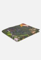 Hertex Fabrics - Cockatoo tablecloth - moody