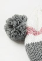 MINOTI - Girls knitted hat with 2 pom poms - multi