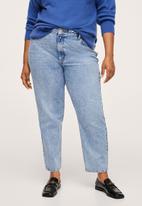 MANGO - Plus jeans mom - open blue