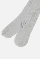 MINOTI - Girls cable knit tights - grey