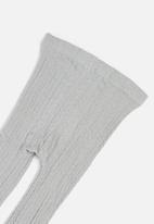 MINOTI - Girls cable knit tights - grey