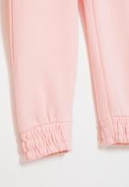 MINOTI - Girls basic fleece jogpant - pink