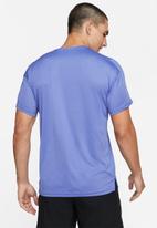 Nike - Nike pro df hpr dry top short sleeve - blue