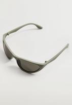 MANGO - Acetate frame sunglasses - green