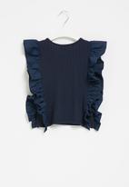 Superbalist Kids - Rib top with frill - navy