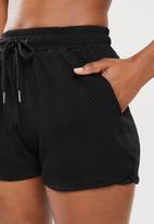 dailyfriday - Crop vest & shorts set - black