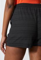 Superbalist - Textured easy pull on shorts - black